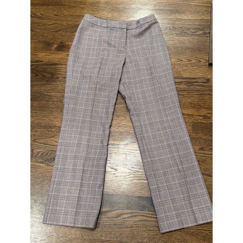 Pendleton Plaid Virgin Wool Pants Size 8 Straight Leg Career Trouser